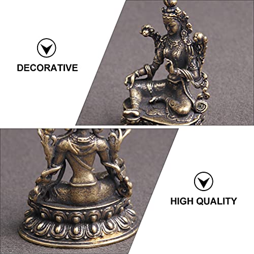 Besportble Car Tara Buddha Statue Figure Buddha Retro Brass Buddhist Statuette For Temple Home Decoration Home Decor #TOP4