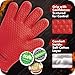 KITCHEN PERFECTION XL Silicone Smoker Oven Gloves-Extreme Heat Resistant BBQ Gloves-Handle Hot Food Right on Your Grill Fryer&Pit|Waterproof Grilling Cooking Baking Mitts|Superior Value Set+3 Bonuses