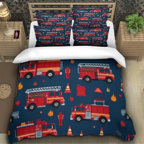 Housse de couette chat de feu respirante et hypoallergénique imprimé 3D - 5