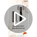 Image of Gaiatop Mini Handheld Fan, Portable Personal Folding Cooling Hand Fan Rechargeable Battery Operated with 2 Speed USB Desk Fan for Home Office Travel (Brown)
