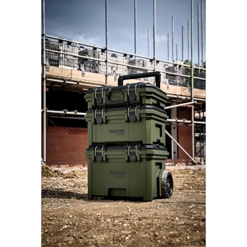 BUNKER Load-Up 9 Piece Modular Tool Storage System - 3 Tier Stackable Rolling Toolbox Set with Organisers & Accessories - IP65 Waterproof, Heavy-Duty Build, All-Terrain Wheels - Workshop & Jobsite 3 BUNKER Load-Up 9 Piece Modular Tool Storage System - 3 Tier Stackable Rolling Toolbox Set with Organisers & Accessories - IP65 Waterproof, Heavy-Duty Build, All-Terrain Wheels - Workshop & Jobsite - Image 3