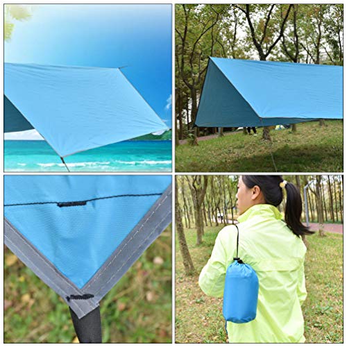 BESPORTBLE Barraca de viagem azul para trilhas, capa de acampamento impermeável à prova de chuva, ba