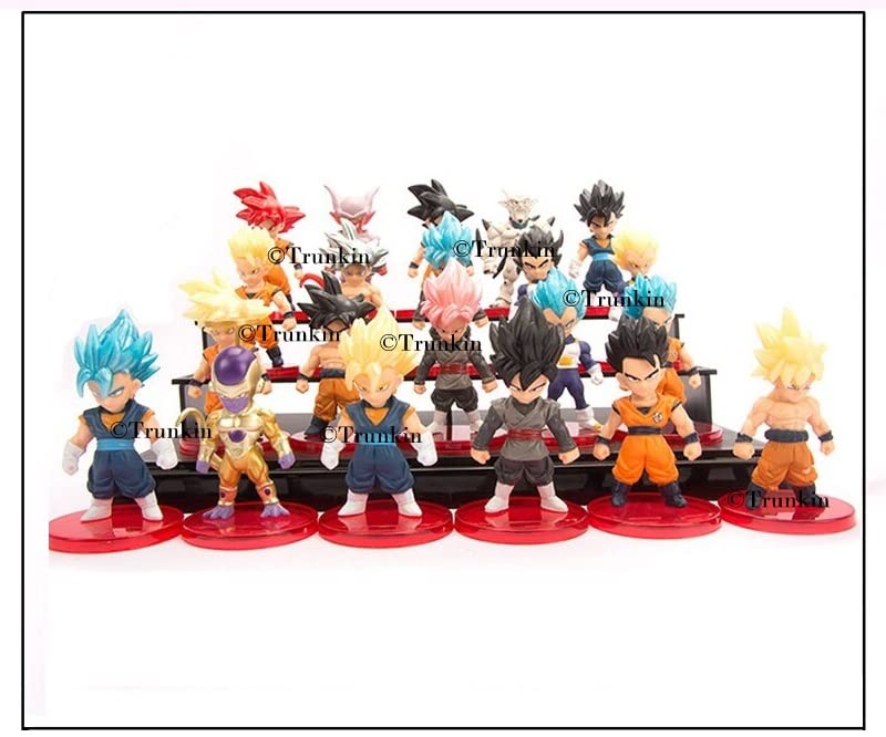 Image of Trunkin DBZ 21 Pcs Set B Anime Figure Son Goku GohanVegeta Frieza Vegeto Trunks Piccolo Figurine Collectible Anime Weeb PVC Collection Model Figures