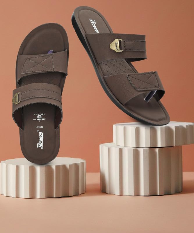Image of PARAGON A1PUK2240G Men's Slip On Sandals | Trendy Casual Slip-on Sandals with Cushioned Footbed and Durable Construction | Perfect for Everyday Casual Wear