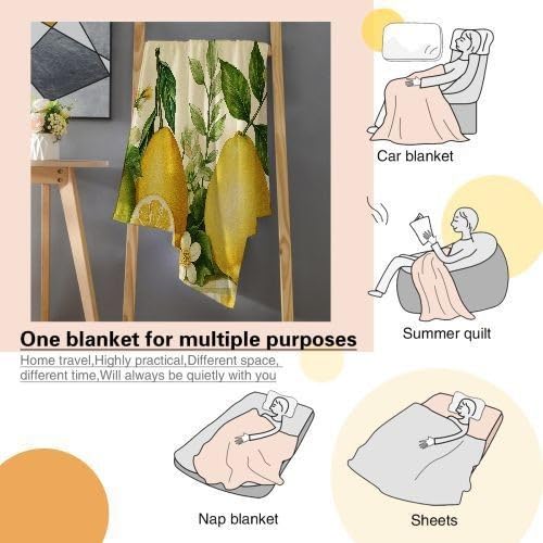Coperta Pile Matrimoniale 240x260 cm Limone Giallo, Coperta XXL Super Morbida Multiuso Come Copriletto o Plaid da Salotto, Calda e Leggera, Protezione dal Freddo, AQ8724