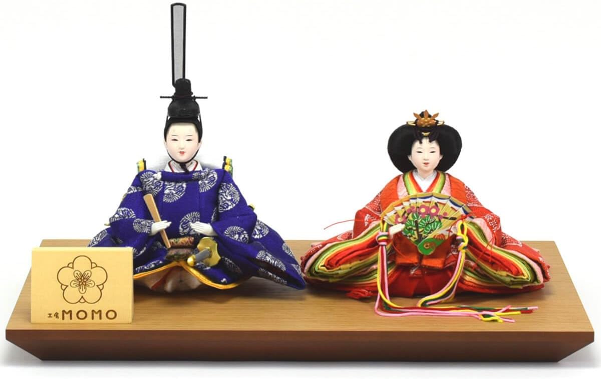 雛人形 親王平飾り 小出松寿 京刺繍 上 京十一番 松竹梅 hn196 hs1544