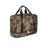 Multiusos: nuestra bolsa de viaje puede contener fácilmente todos tus artículos de gimnasio o de viaje, gran opción para bolsa de ropa, deportes, gimnasio, yoga, pesca, viajes, entrenamiento, compras de fin de semana, durante la noche, camping, picnic, caza, senderismo, playa, piscinas y muchas actividades al aire libre. También será el mejor regalo para tus amigos, colegas y familiares.