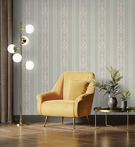 Papier peint vinyle lessivable à rayures GAULAN 676862 - Rouleau texturé de 10 m x 1,06 m - 2