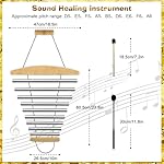 Julymoda Hand Chime with Mallet 9-Tone, Sound Healing Instruments, Beautiful Sustained Sound, Energy Chime for Meditation Relaxing Yoga - Image 3