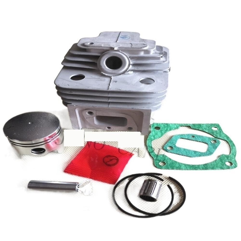 Kit de pistón de Cilindro 44 mm 52 CC BC520 CG520 con Junta de Cilindro múltiple y rodamiento de Agujas Compatible con desbrozadora cortadora de césped TL52