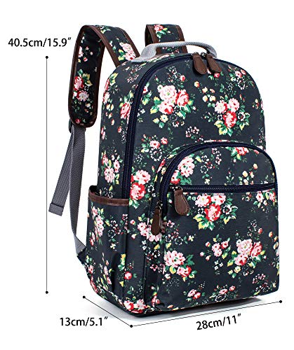 Image of Leaper Floral Waterproof Backpack Travel Bag bags Satchel Daypack