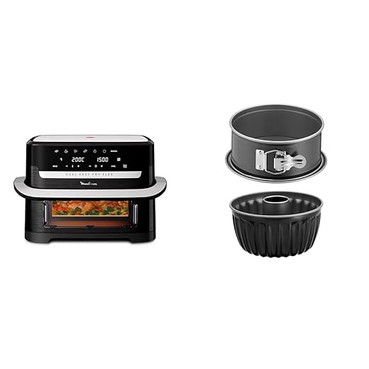LOT Moulinex air fryer Flex 2 zones 9L EZ9228F0 + 2 moules à gâteaux