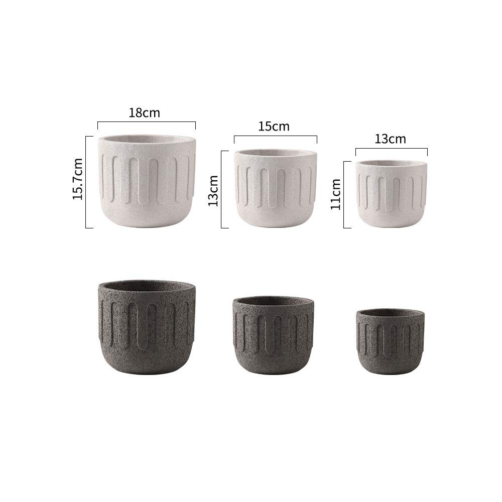 Vasi da Fiori in Marmo per Interni Pianta di Cactus Vaso di Cemento Fioriera Moderna alla Moda Vasi da Fiori in Cemento Facili da Abbinare per Il Contenitore della Decorazione della Cucina d