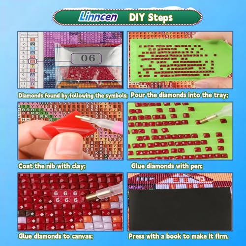 Peinture Diamant Adulte Fleur 60x120cm Broderie Kit Complet - 8