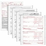 Tops Carbonless Standard W-2 Tax Forms - 4 Part - 8.50 X 5.50 Sheet Size - White - 24 / Pack