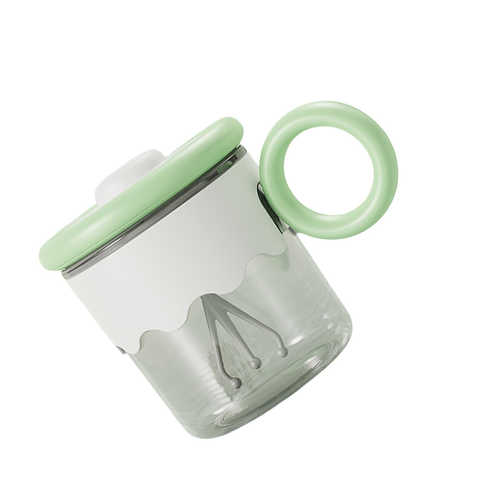 Buxuaaaa Green Automatic Mixing Cup For Stirring Coffee Milk 400Ml Usb Chargeable Mug With Lid Beverage Mixer For And Home Automatic Stirring Mug