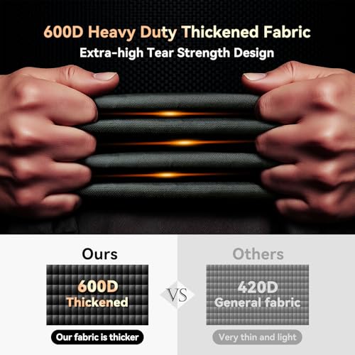 CUPICK Island Grill Cover, 600D Heavy Duty Waterproof Extra Large Grill Cover for 86 Inch Island with Center Grill Head, Tear Resistant Outdoor Kitchen Cover with Buckle, Drawstring, Air Vent, Black by CUPICK - Image 2