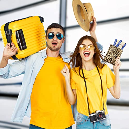 Euehie Passport Holder With 4X3 Card Holder, Pu Leather Passport Cover With Id Card Holder Wallet, Travel Passport Organizer, Waterproof Passport Travel Wallet With Snap Closure, Leopard #TOP6