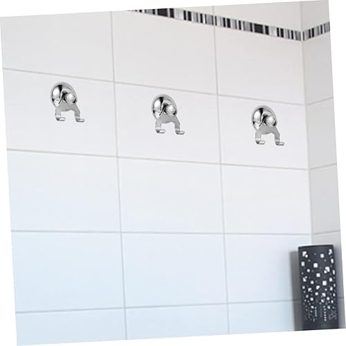 Miniatura 4 de DOITOOL Gancho de ventosa de acero inoxidable de larga duración, gancho de succión de ducha resistente para organizar tu baño