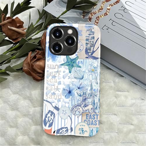Coque iPhone 14 Pro antichoc résistant aux rayures design plage côtière
