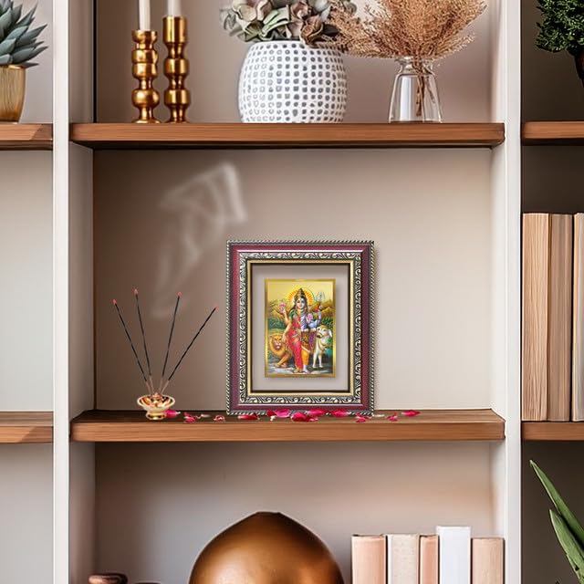 Image of DIVINITI Ardhnarishwara 24K Gold Plated Foil Wall and Tabletop Photo Frame for Home Decor, Puja Room, Luxury Gifting | DG Frame 105 S1 (16x13.5 CM)