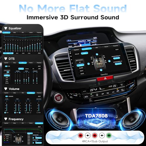 Dasaita 8GB+256GB Head Unit for Honda Accord 2013 2014 2015 2016 2017 - image 5