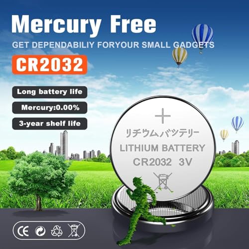 GutAlkaLi 60 Stück CR2032 3V Batterien CR 2032 Knopfzelle (Lithium Knopfzellen - 3 Volt im 60-er Pack) 6