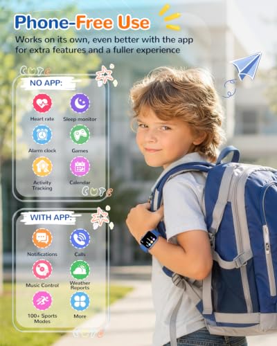 Image of No App Fitness Tracker for Kids Gift ,Smart Watch Toys with 7 Puzzle Games