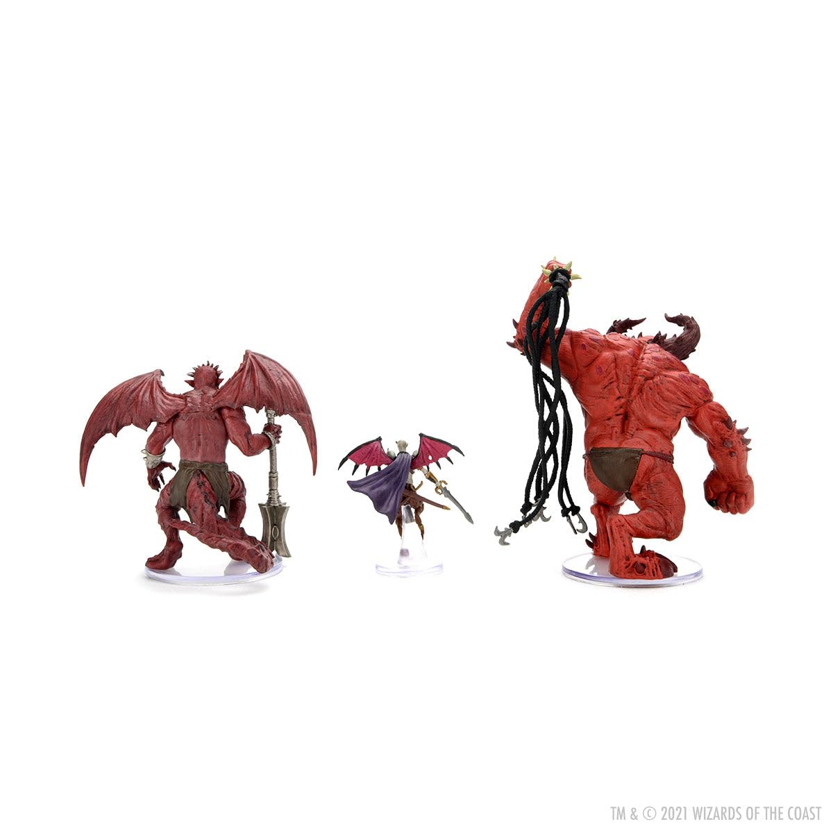 WizKids Dungeons And Dragons Icons of The Reamms, Archdevils - Hutijin, Moloch, Titivilus, DND Miniatures