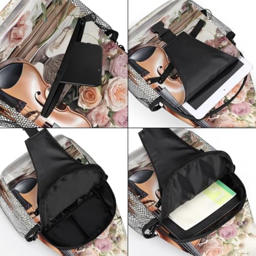 Sling bag para hombre y mujer con diseño floral miniatura 5