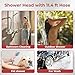 CAMPLUX Hand Held Showerhead with 11.48 FT Hose, Portable Spray Shower Head, High Pressure Shower Head with ON/Off Switch