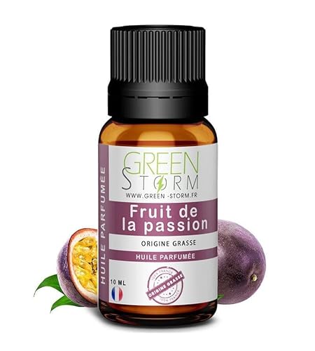 Huile PARFUMÉE Fruit de la Passion 10 ML, Huile Essentielle - Diffusion, Cosmétique, Massage, Bain aromatique - DIY Bougie, Savon, Crème, Huile, Lotion - Peau Cheveux Green-Storm