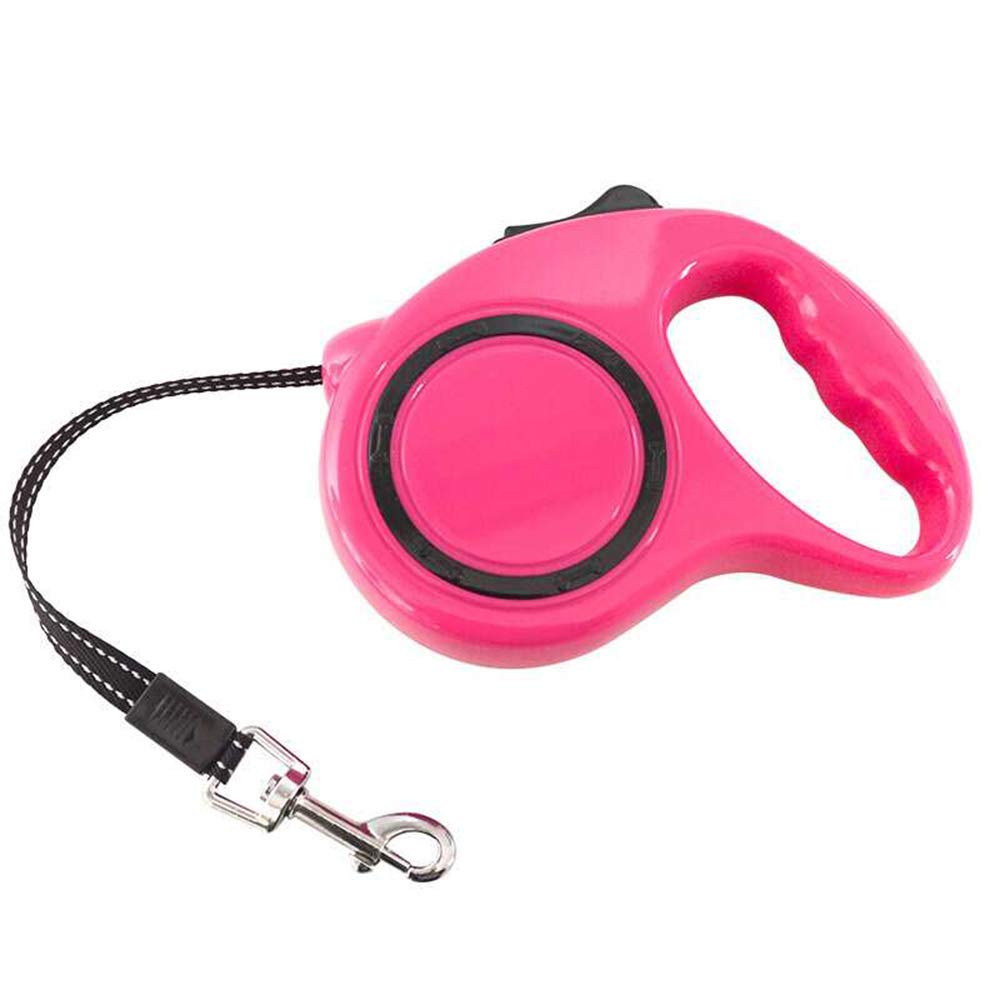 1Pcs Haustier Hundeleine Hund flexibel frei erweiterbar automatisch für Hundetraining Walking Joggen Rosy