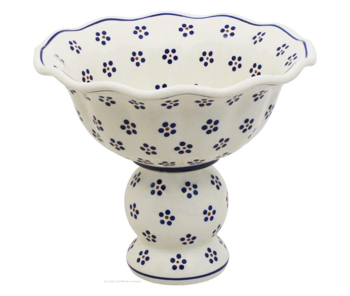 Cuenco de cerámica Bunzlauer ornamentado ideal para regalo de hogar