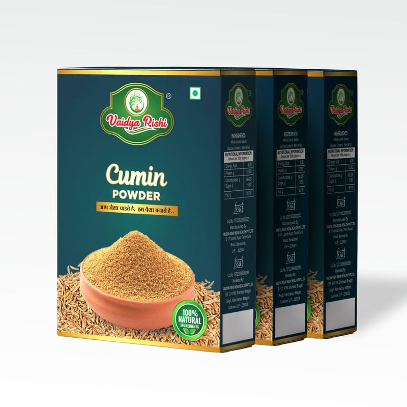 VAIDYA RISHI Cumin Powder 50g Pack of 3 | Robust Spice with Warm Undertones-image-12