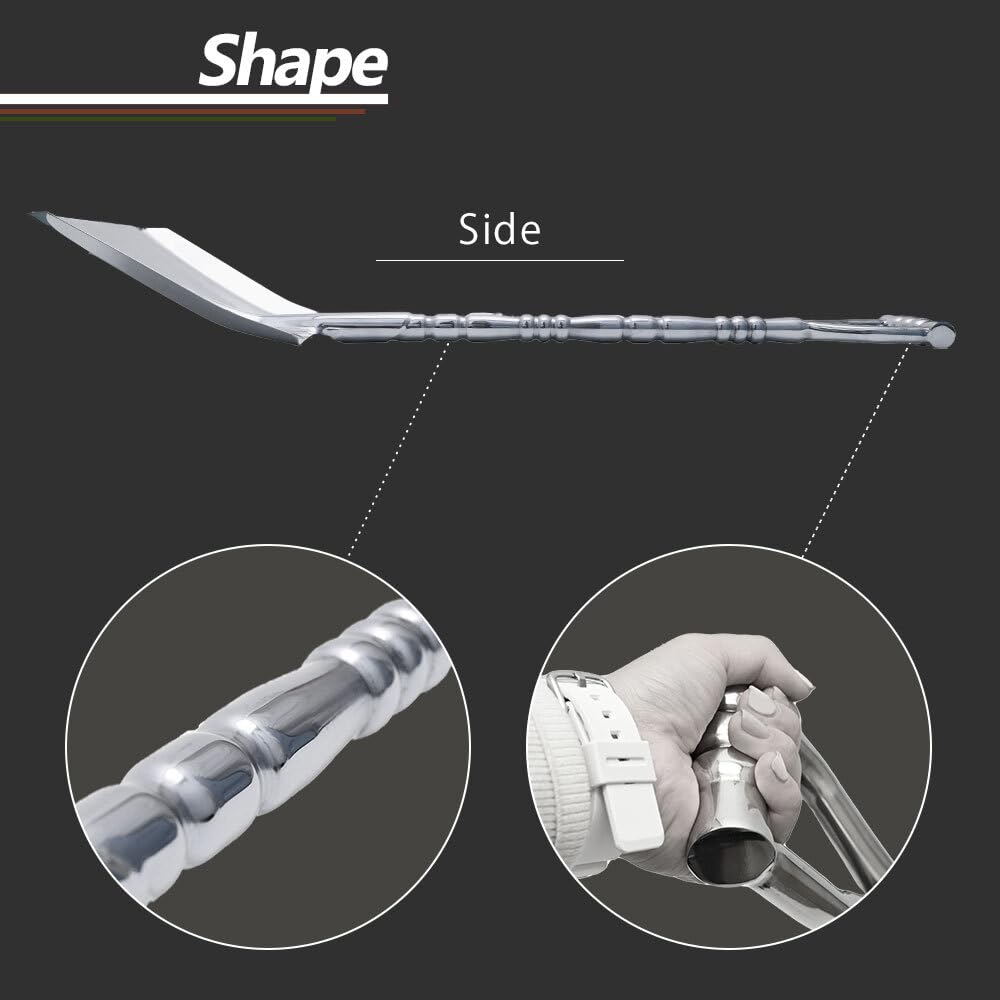 Amazon | 絞り パイプ スコップ ステンレス メッキ カスタム