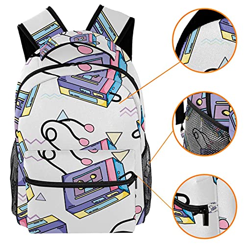 Sac à dos multicolore imprimé exotique pour une touche d'évasion - 3