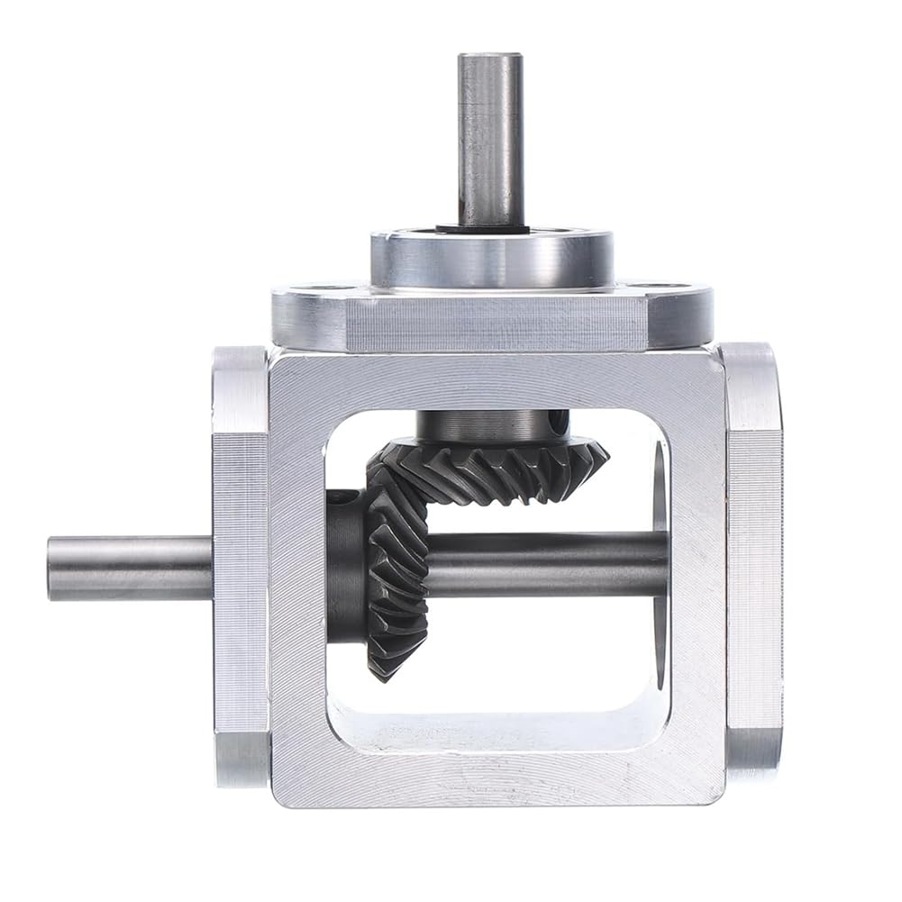 Gear-Box - Scatola ingranaggi conica ad angolo retto 90 gradi 1:1 albero di uscita singolo 1 modulo 20 denti Telaio in alluminio