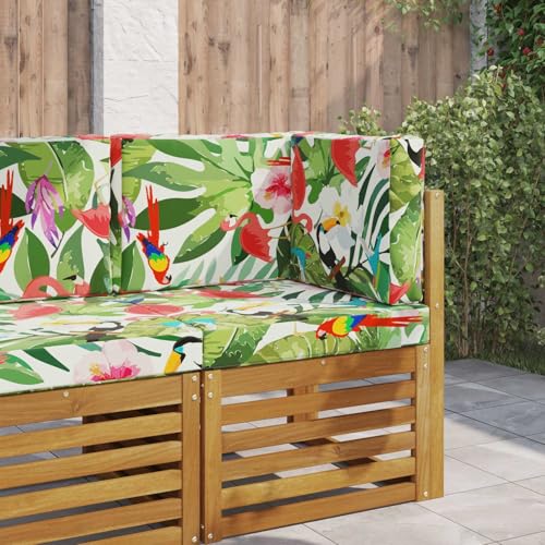 Lumanois Coussin de canapé d'extérieur 3 pcs coloré Polyester Coussins de chaises & canapés Multicolore,900757