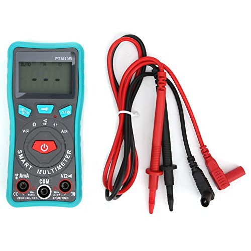 PTM19B Portable Digital Multimeter with Non Voltage Test, Diode Checker, Capacitance Meter for Home Circuit Maintenance