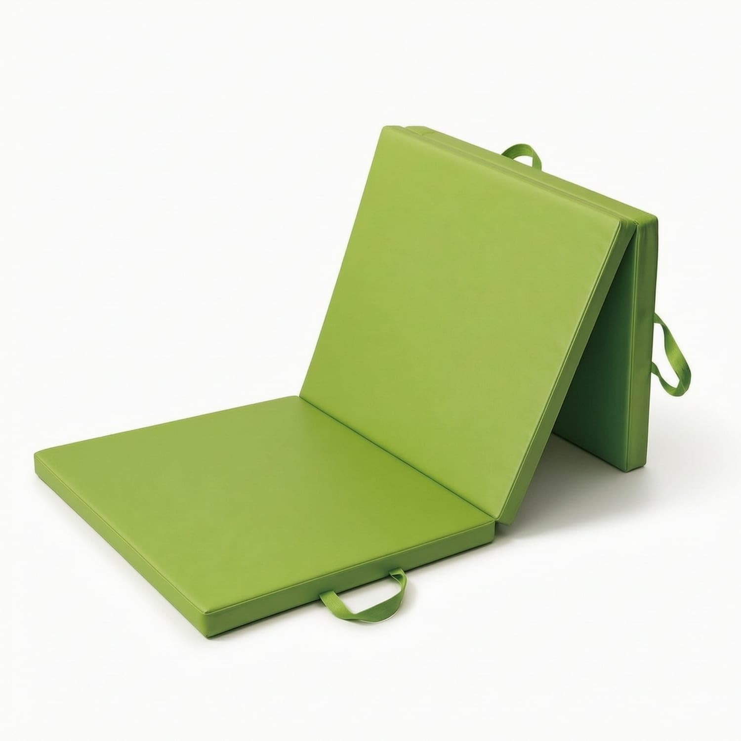 Padded Tri-Fold Exercise Mat Portable Foldable Gym Mat with Handles Space-Saving Compact for Mind-Body Practice, Sit-Ups, Mint Green, 180x60x5cm-image-49