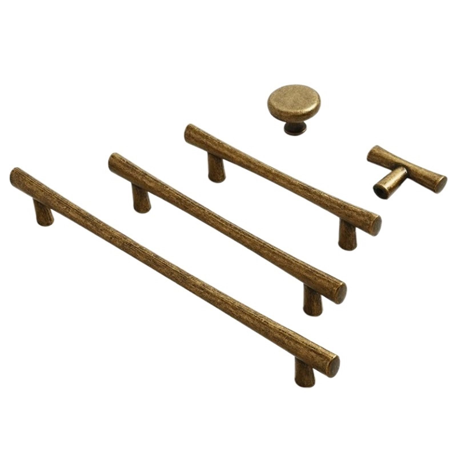 Kdhcvkz Antique Bronze-128Mm 1Pcs Aesthetic Antique Copper Single Hole Pull Handle For Wardrobe Cabinet Drawer, Zinc Alloy And For Furniture Decoration(Antique Bronze-128Mm)