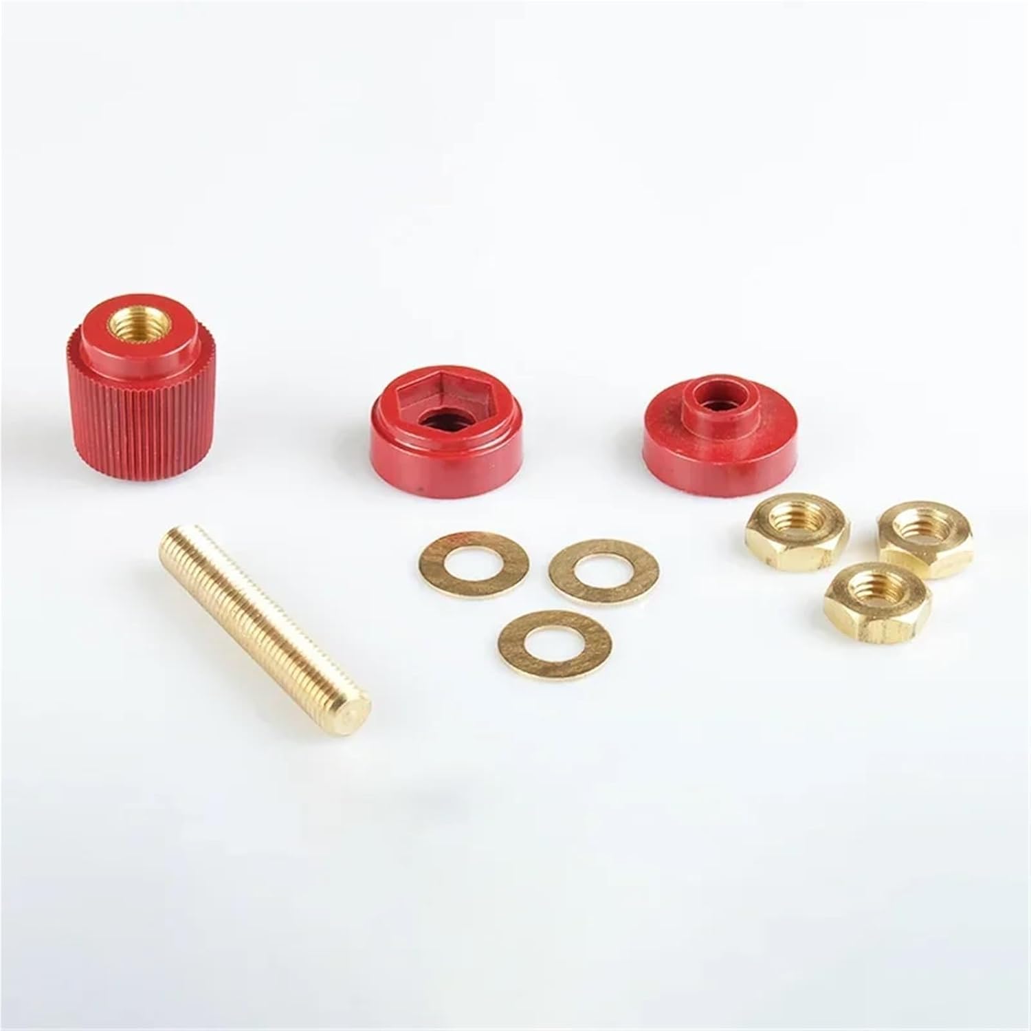 Power Distribution Block 40pcs Battery Wiring Bolt M6 M8 M10 Power Terminal Stud Panel Wiring Studs for Auto Boat Marine Solar(555-M8 Black)