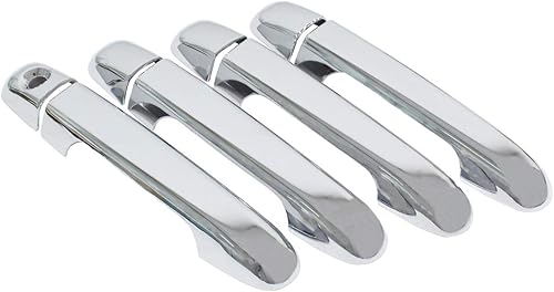 Miniatura 2 de NewYall Cubierta de manija de puerta trasera delantera cromada para Hyundai Elantra 2007-2010 Kia Soul 2011-2013 exterior exterior exterior