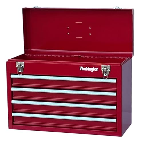 Workington Portable Metal Tool Chest with 4 Drawers, 20