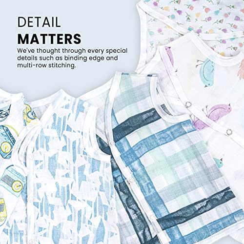 BAYBEE 100 Cotton Muslin Baby Vest Clothes for New Born, Soft