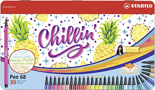 Stabilo Pen 68 Drawing Pen Medium Point 30 feutres