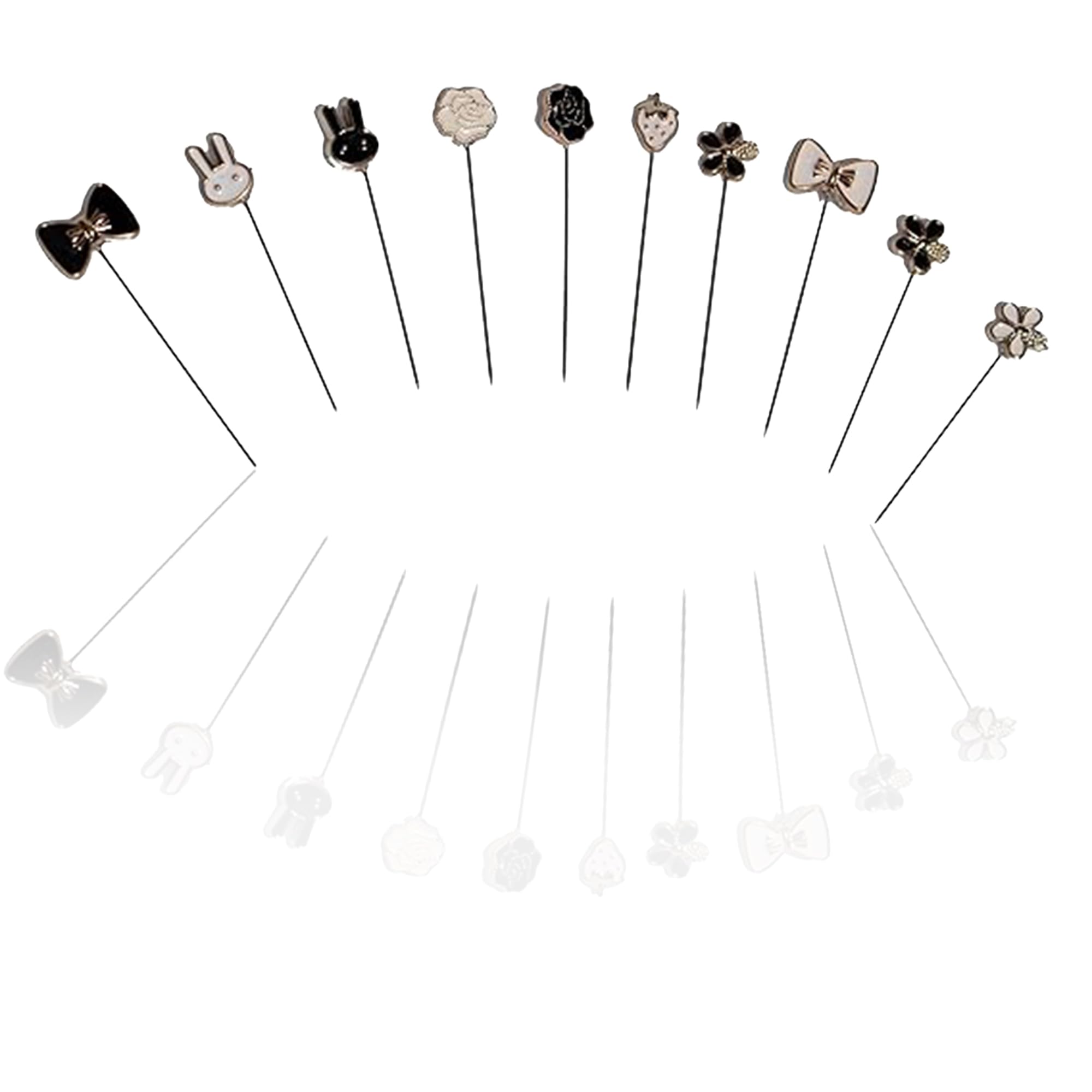 cute black & white hijab pin/scarf pin/needle pin/brooch (L) (B0B84SMB42) Amazon Price History, Amazon Price Tracker