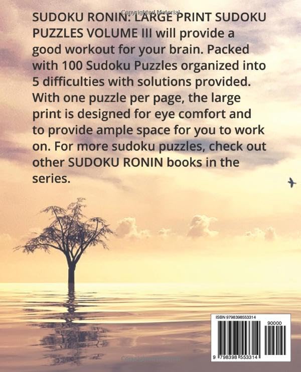 Miniatura 2 de SUDOKU RONIN LARGE PRINT PUZZLES (VOLUME III)