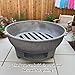 Imagen de estufa de Leña Hierro Fundido Redondas con Asa estufa de Leña Pequeña Ideal para Acampar y Uso Al Aire Libre